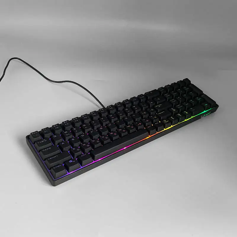 New USB Wired Gaming 85 Keys Customized ergonomic gaming RGB  backlight keyboard For Gamer  GKL-8006L