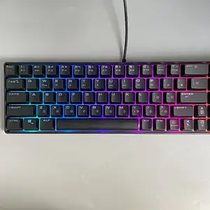 New USB Wired Gaming 85 Keys Customized ergonomic gaming RGB  backlight keyboard For Gamer  GKL-8006L